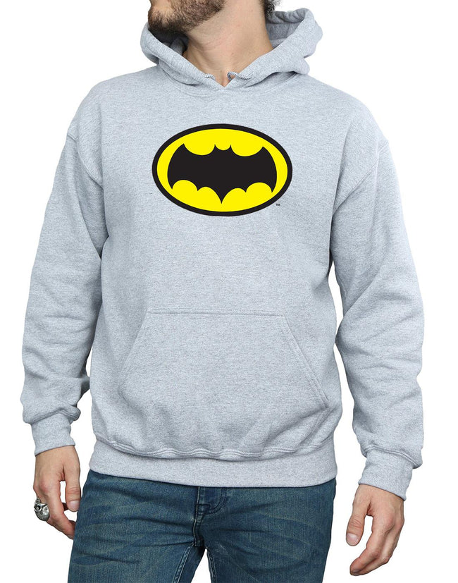 Sports Grey - Side - DC Comics Mens Batman TV Series Logo Hoodie