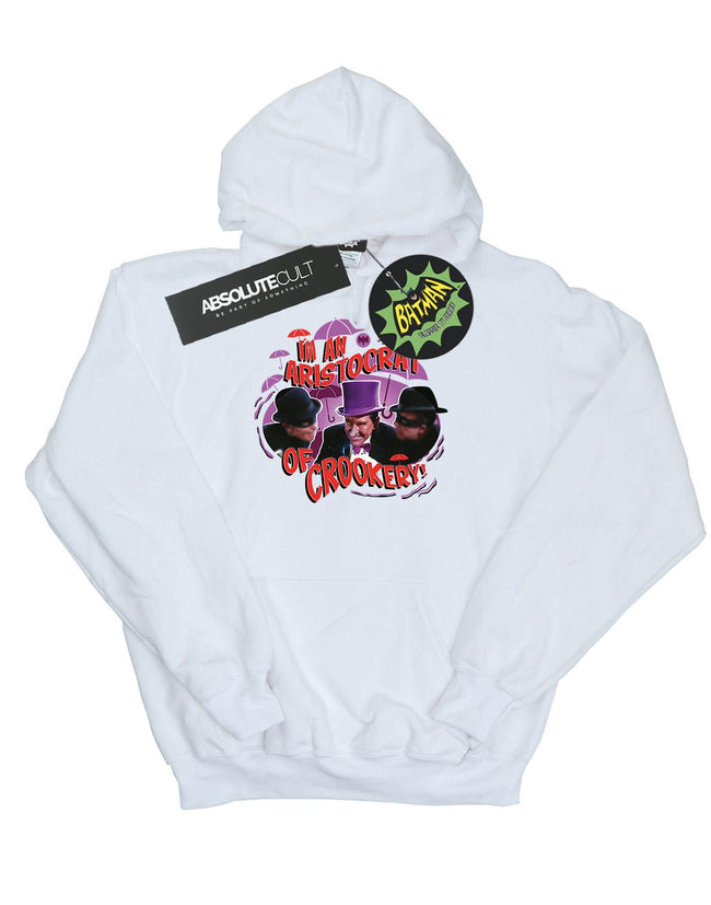 White - Front - DC Comics Mens Batman TV Series The Penguin Aristocrat Hoodie