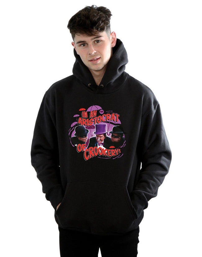 Black - Back - DC Comics Mens Batman TV Series The Penguin Aristocrat Hoodie