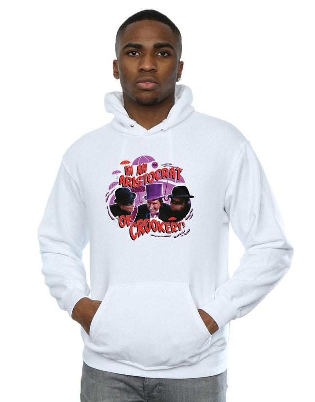 White - Back - DC Comics Mens Batman TV Series The Penguin Aristocrat Hoodie