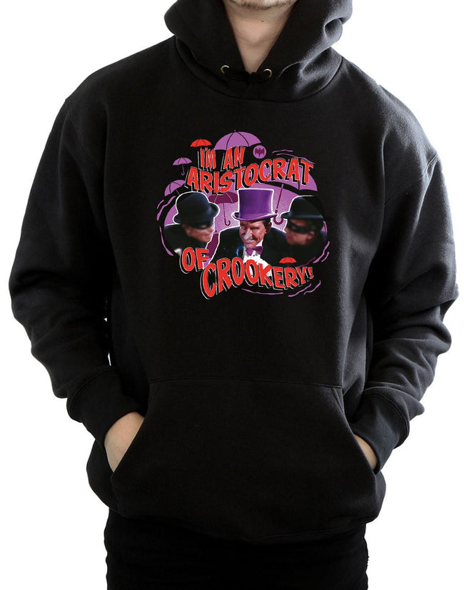 Black - Side - DC Comics Mens Batman TV Series The Penguin Aristocrat Hoodie