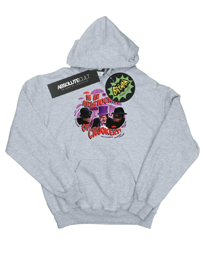 Sports Grey - Front - DC Comics Mens Batman TV Series The Penguin Aristocrat Hoodie