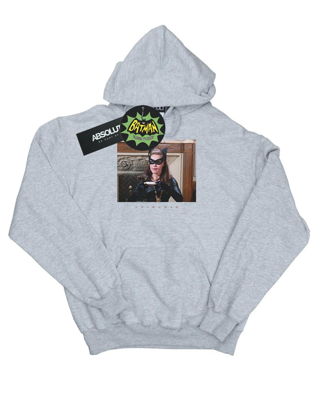 Sports Grey - Front - DC Comics Mens Batman TV Series Catwoman Photo Hoodie