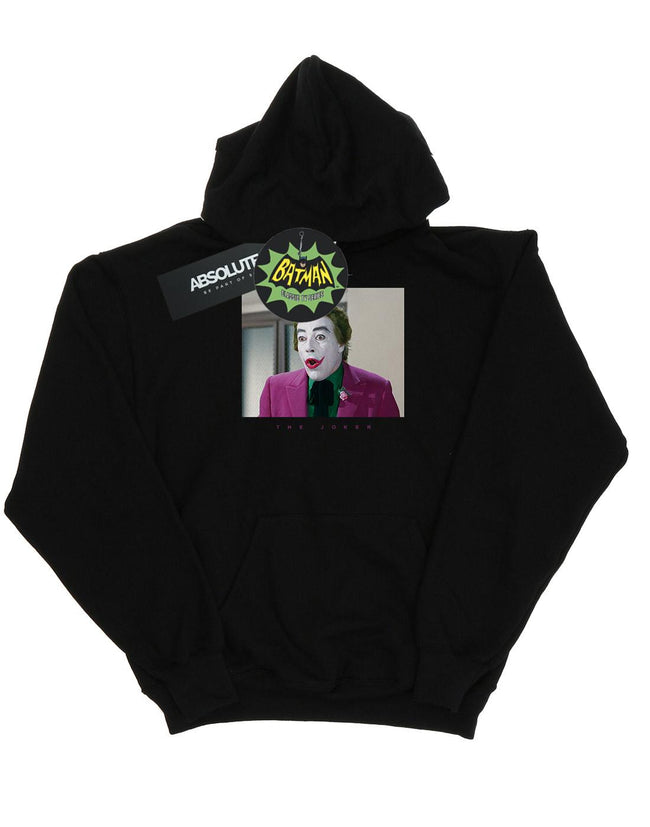 Black - Front - DC Comics Mens Batman TV Series Joker Photograph Hoodie