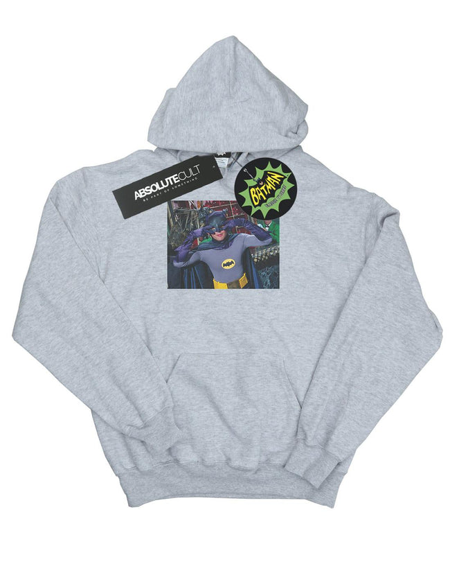 Sports Grey - Front - DC Comics Mens Batman TV Series Batdance Photo Hoodie