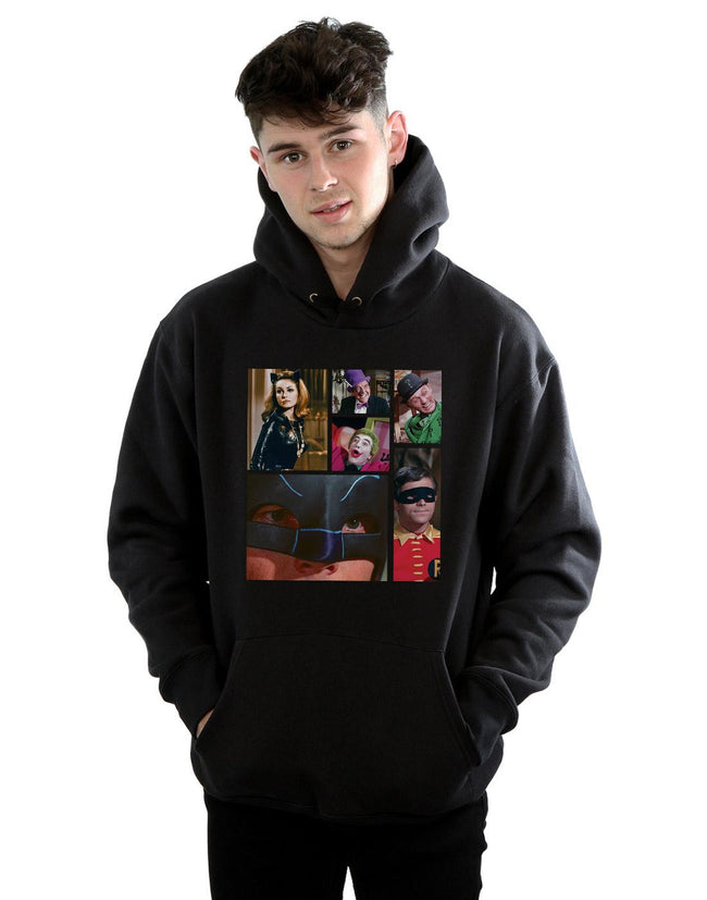 Black - Back - DC Comics Mens Batman TV Series Class Photo Hoodie