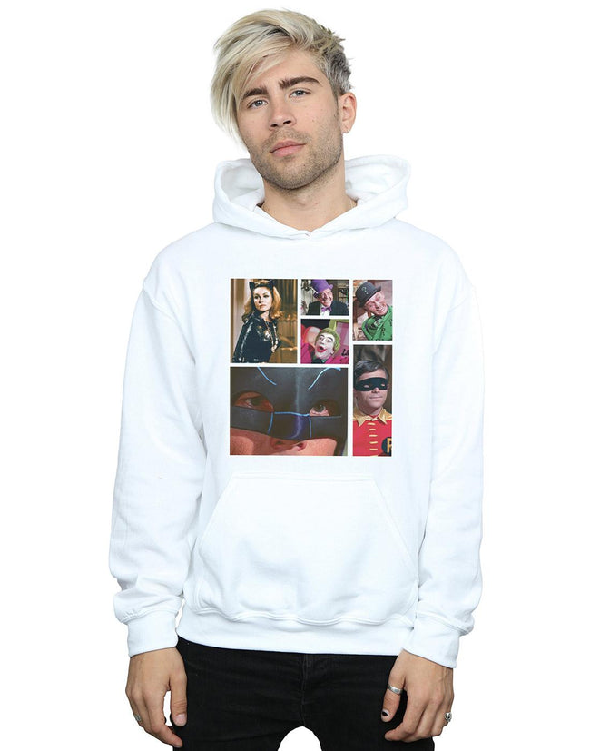 White - Back - DC Comics Mens Batman TV Series Class Photo Hoodie
