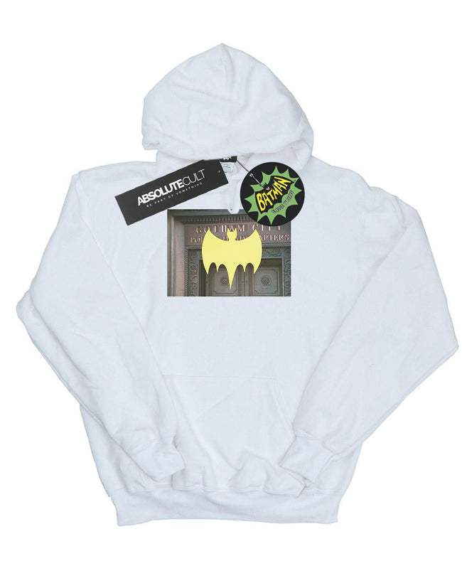 White - Front - DC Comics Mens Batman TV Series Gotham City Police Hoodie