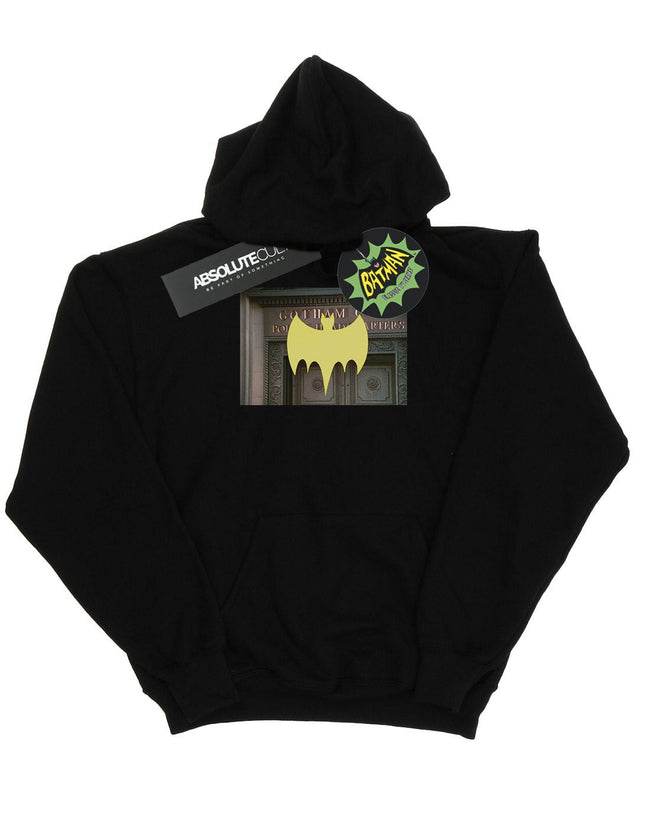 Black - Front - DC Comics Mens Batman TV Series Gotham City Police Hoodie