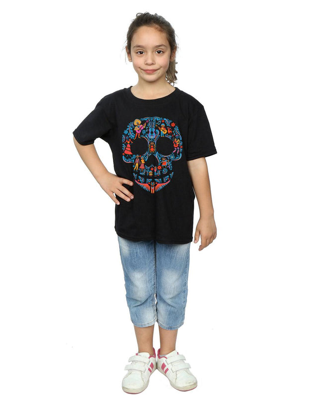 Black - Lifestyle - Coco Girls Skull Cotton T-Shirt