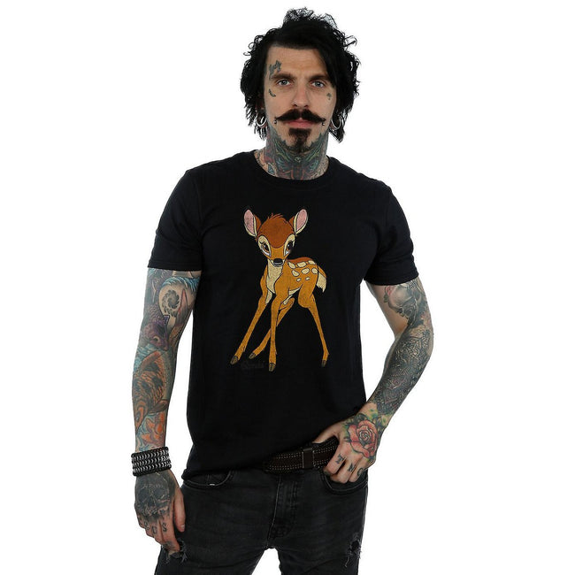 Black - Back - Bambi Mens Classic Cotton T-Shirt