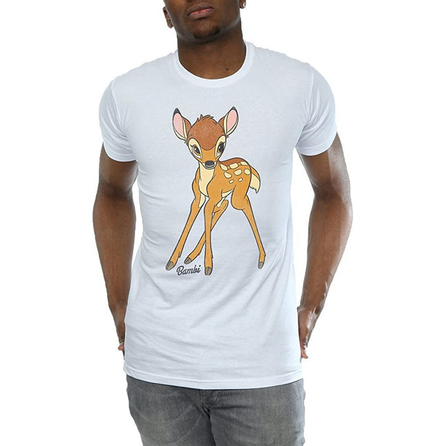 White - Front - Bambi Mens Classic Cotton T-Shirt
