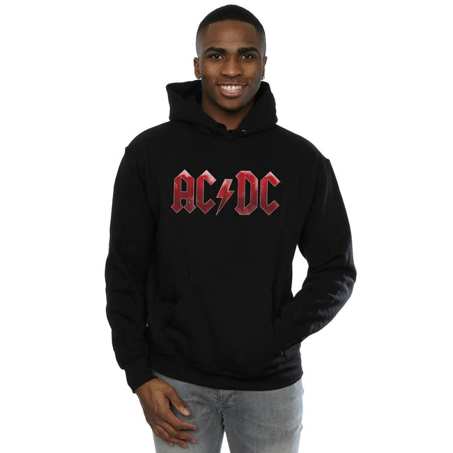 Black - Lifestyle - AC-DC Mens Ice Logo Cotton Hoodie