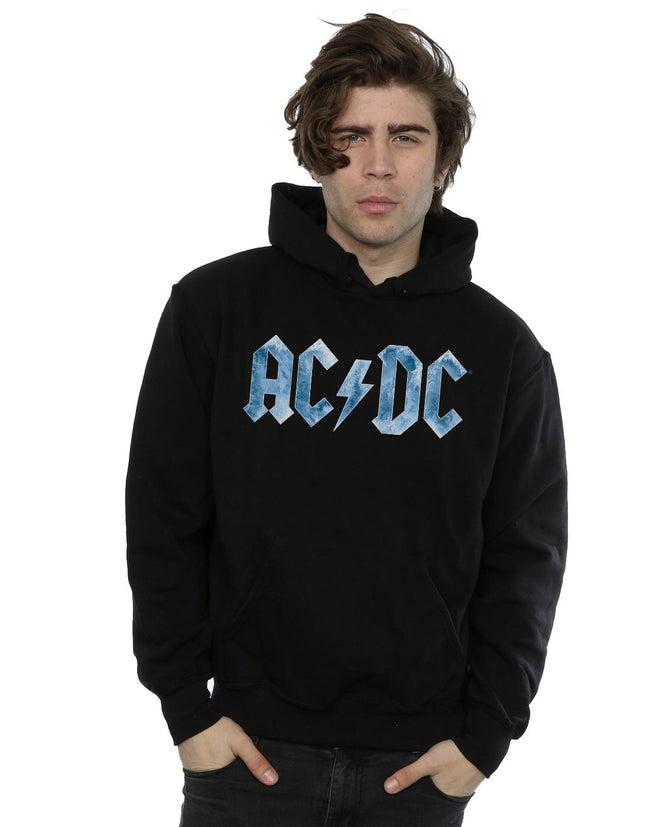 Black - Lifestyle - AC-DC Mens Ice Logo Cotton Hoodie