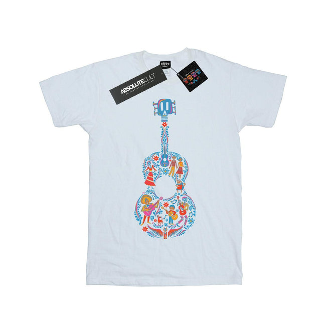 White - Front - Coco Girls Guitar Cotton T-Shirt