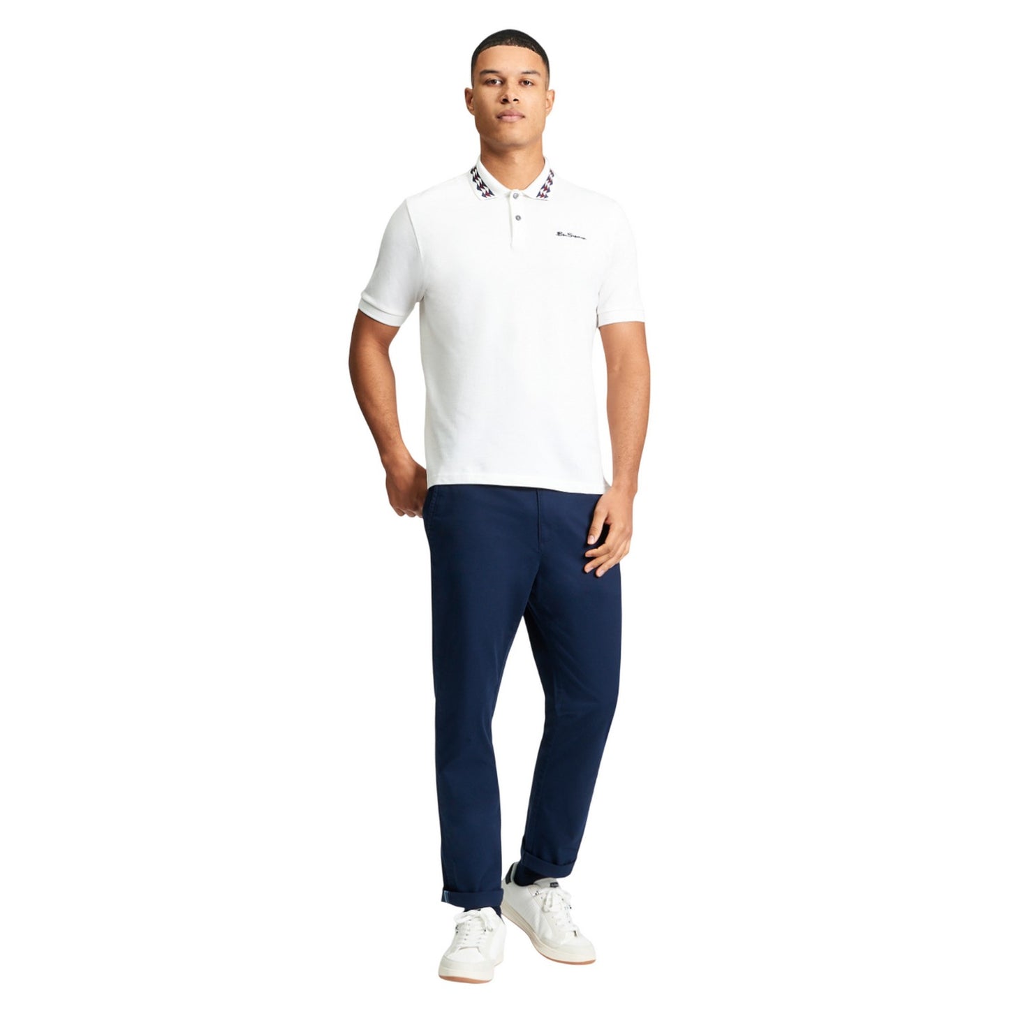 Snow White - Side - Ben Sherman Mens Interest Polo Shirt