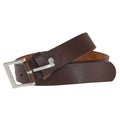 Brown - Front - Forest Belts Mens 1.1in Bonded Leather Belt