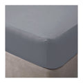 Slate - Back - Belledorm 200 Thread Count Egyptian Cotton Fitted Sheet