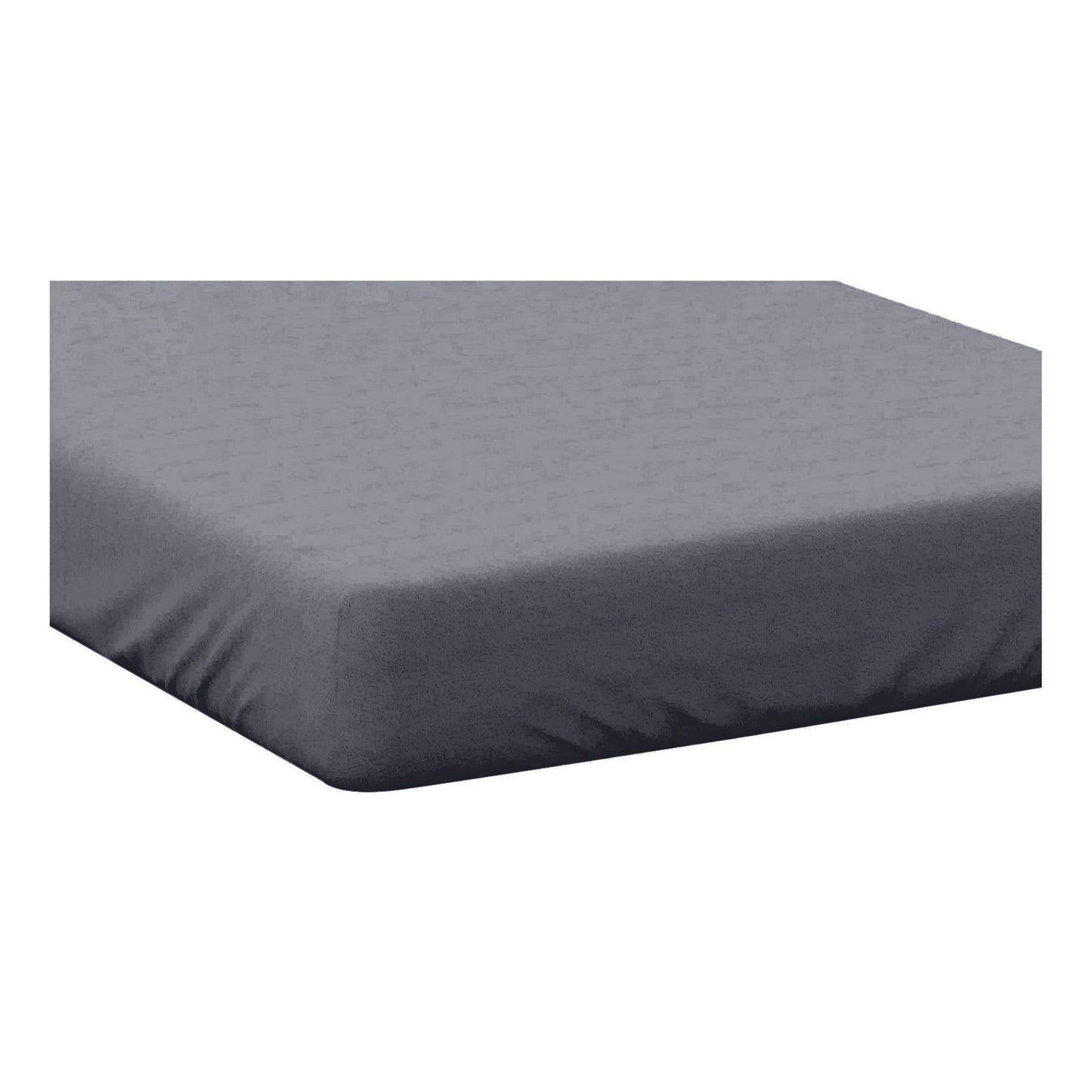 Slate - Side - Belledorm 200 Thread Count Egyptian Cotton Fitted Sheet