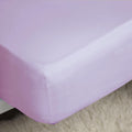 Lilac - Front - Belledorm 200 Thread Count Cotton Percale Deep Fitted Sheet