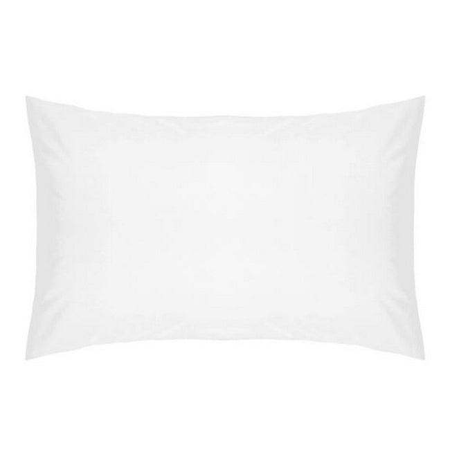 White - Front - Belledorm Cotton Percale Housewife Pillowcase Pair