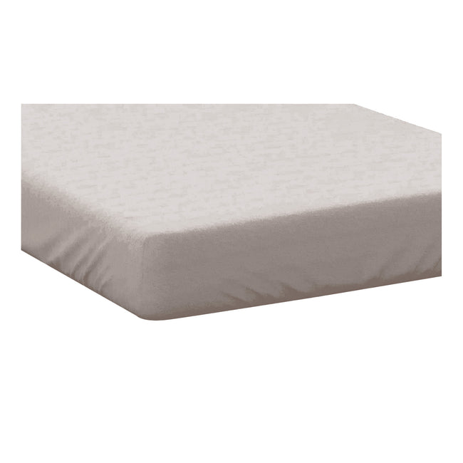 Oyster - Back - Belledorm 400 Thread Count Egyptian Cotton Fitted Sheet