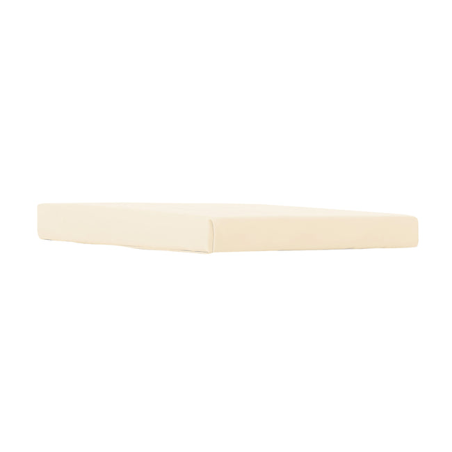 Ivory - Back - Belledorm Jersey Cotton Deep Fitted Sheet