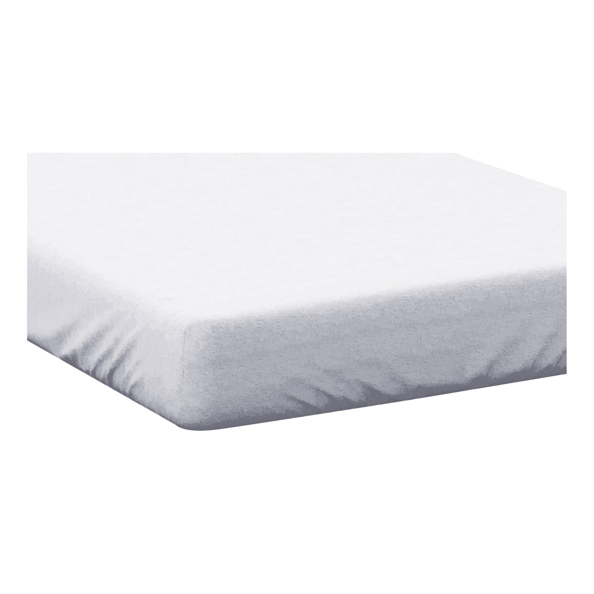 White - Side - Belledorm Jersey Cotton Fitted Sheet