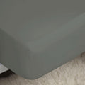 Grey - Front - Belledorm Easycare Percale Extra Deep Fitted Sheet