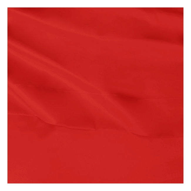 Red - Side - Belledorm Easycare Percale Platform Valance