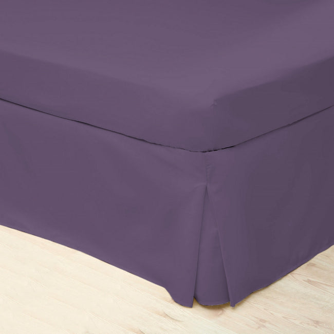 Mauve - Front - Belledorm Easycare Percale Platform Valance