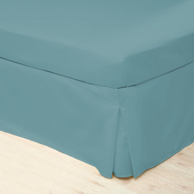 Teal - Front - Belledorm Easycare Percale Platform Valance