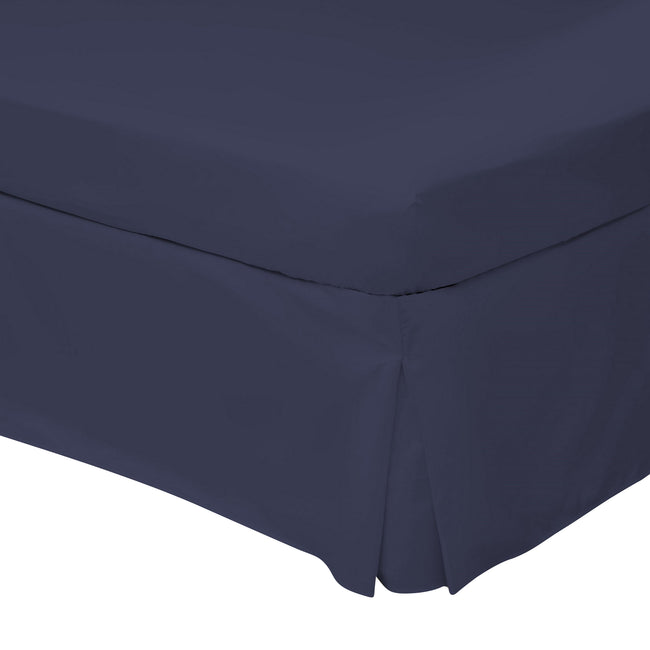 Navy - Front - Belledorm Easycare Percale Platform Valance