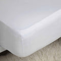 White - Front - Belledorm 100% Cotton Sateen Extra Deep Fitted Sheet
