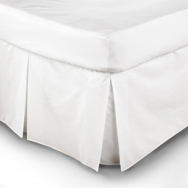 White - Back - Belledorm Easy Fit Pleated Platform Valance