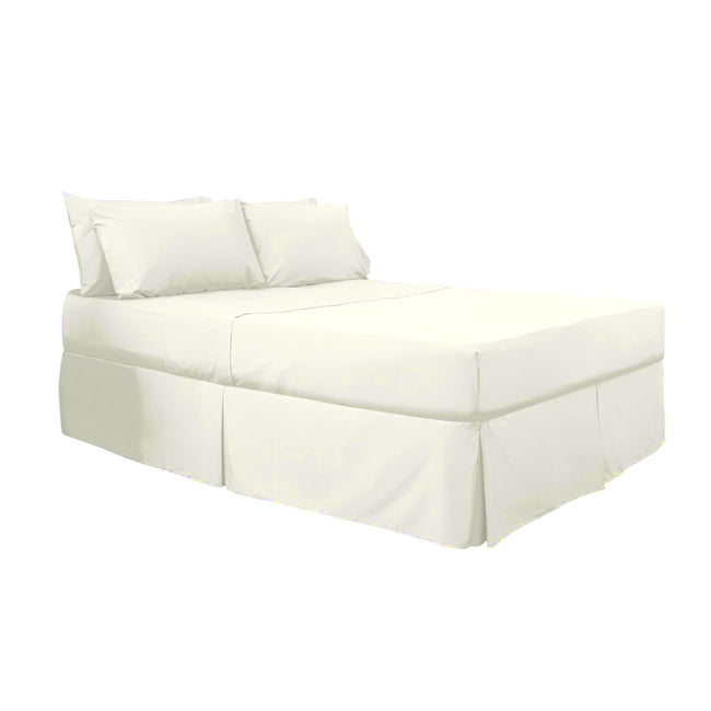 Ivory - Front - Belledorm Easy Fit Pleated Platform Valance