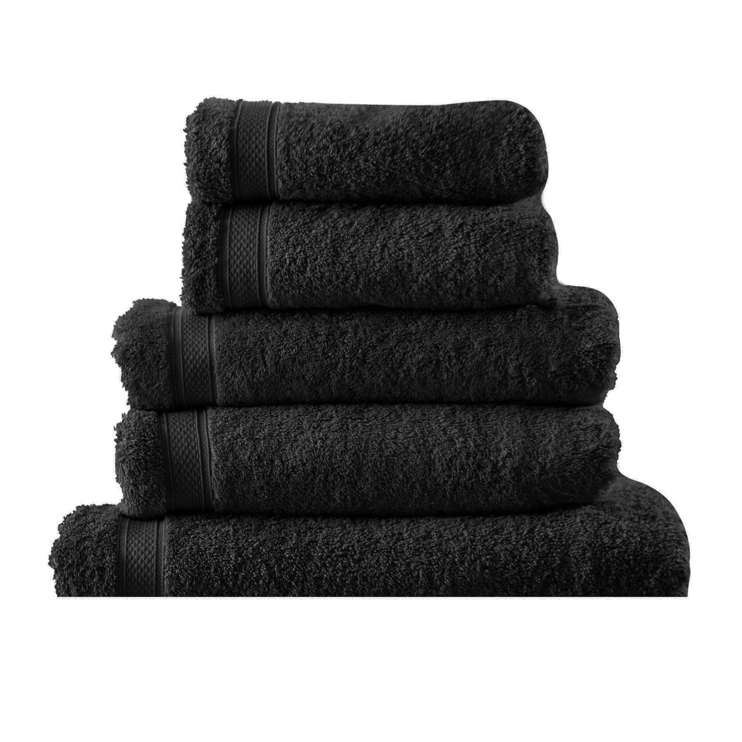 Black - Back - Belledorm Hotel Madison Bath Mat