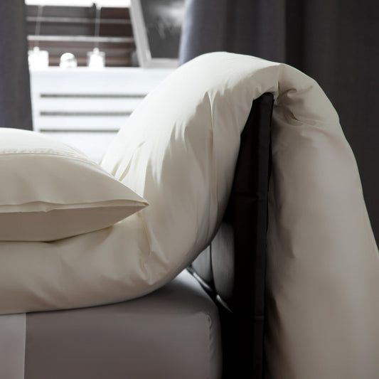 Ivory - Front - Belledorm Premium Blend 500 Thread Count Duvet Cover