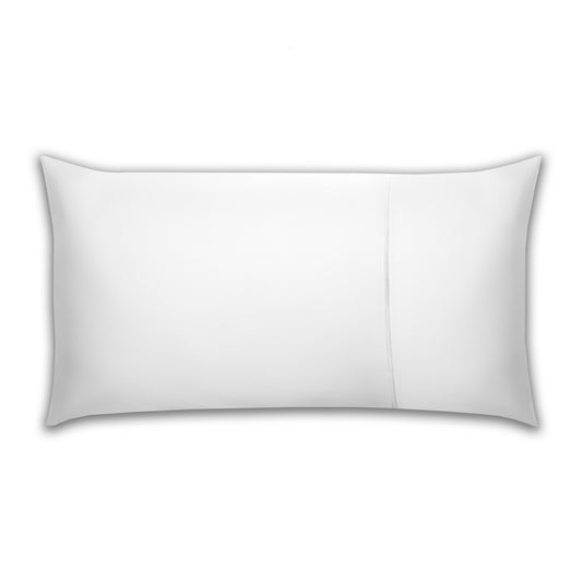 White - Front - Belledorm Pima Cotton 450 Thread Count Bolster Pillowcase