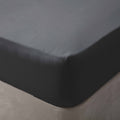 Charcoal - Front - Belledorm Brushed Cotton Fitted Sheet