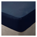 Navy - Side - Belledorm Brushed Cotton Extra Deep Fitted Sheet