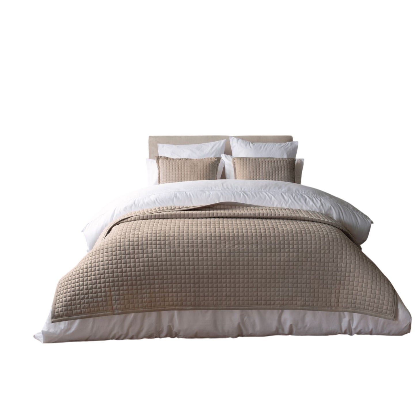 Mocha - Front - Belledorm Crompton Quilted Throw