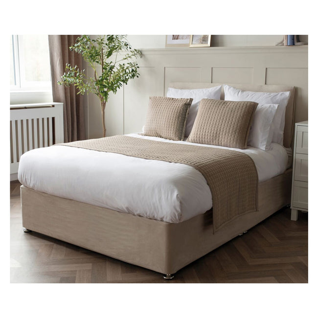Mocha - Front - Belledorm Crompton Quilted Bed Runner