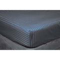 Charcoal - Front - Belledorm Hotel Suite Stripe Fitted Sheet