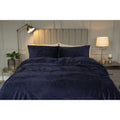 Navy - Front - Heat Holders Plain Duvet Cover Set