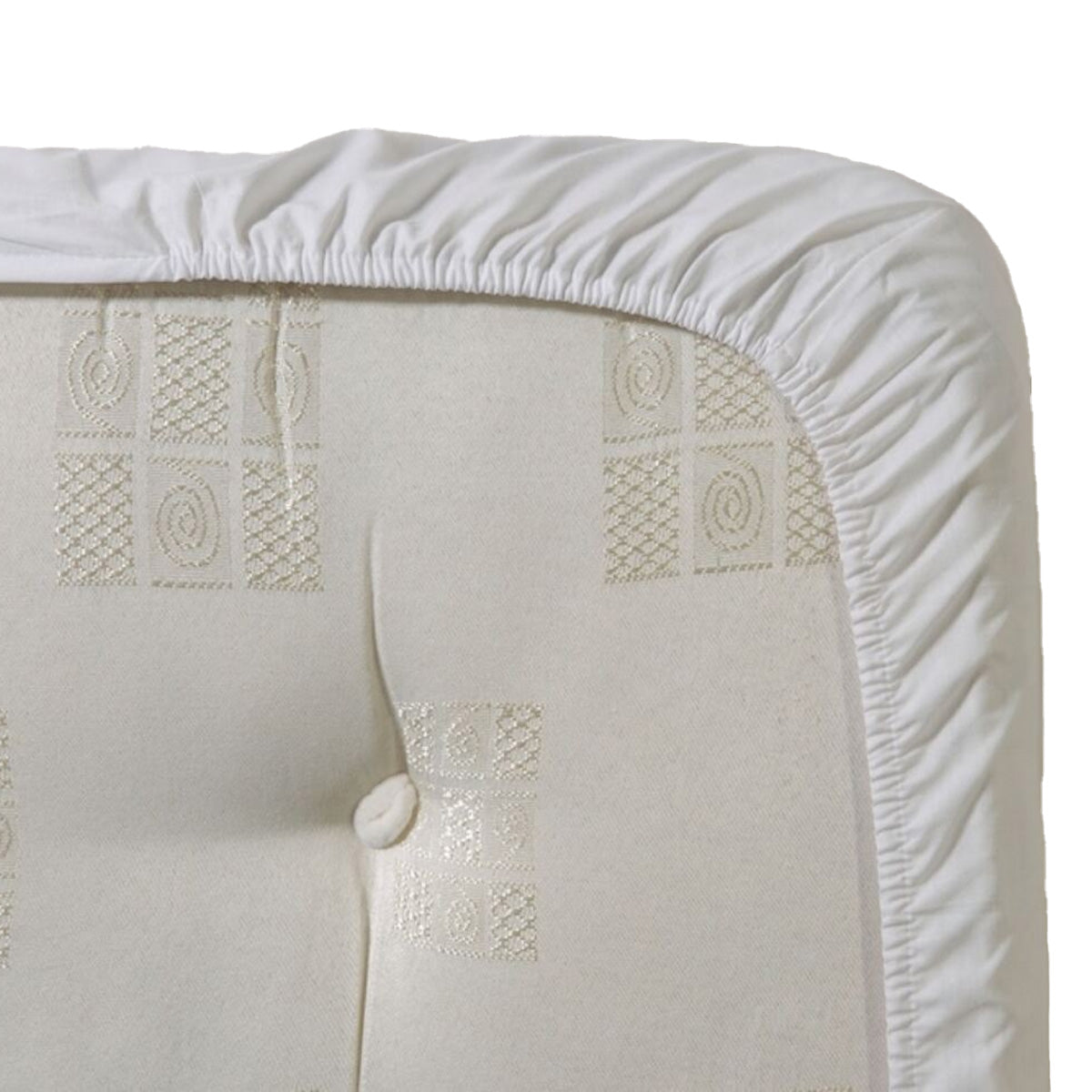 White - Side - Belledorm 600 Egyptian Cotton Extra Deep Fitted Sheet