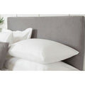 Charcoal - Front - Belledorm Faux Suede Plain Headboard Cover