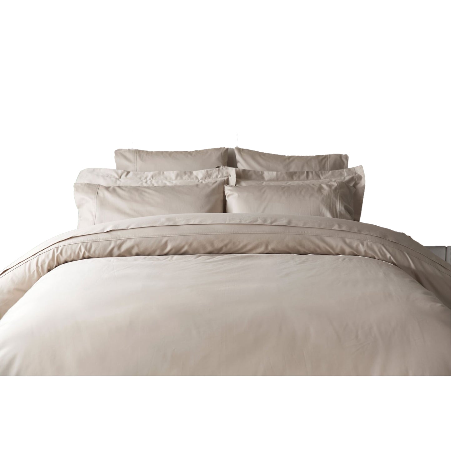 Taupe - Front - Belledorm Egyptian Cotton Square Continental Pillowcase