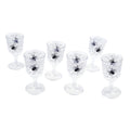 Clear-Black - Front - Bristol Novelty Spiderweb Goblets (Pack Of 6)