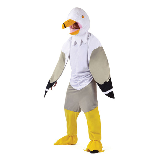White-Grey-Yellow - Front - Bristol Novelty Unisex Adults Seagull Costume